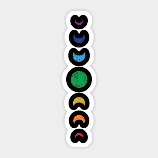 Moon Phase Chakra Sticker